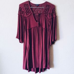 American Eagle Outfitters Tunic Boho Dress